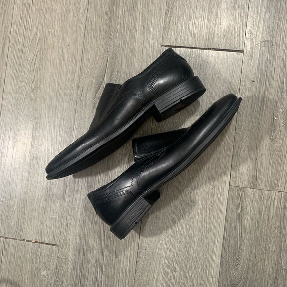 ECCO Men\'s Windsor Apron Toe Slip-On Black Leather Loafers size 45 = 11-11.5 main image 5